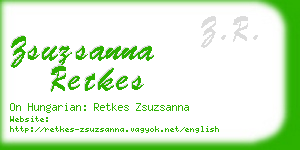 zsuzsanna retkes business card